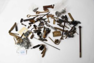 Bag of large qty of assorted cleaning brushes, tools and parts