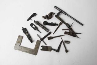 Quantity of various period gunsmiths gauges and small tooling