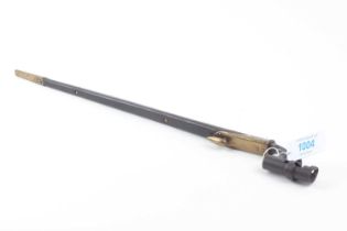 Pattern 1876 Martini-Henry socket bayonet, numbered 303, with scabbard