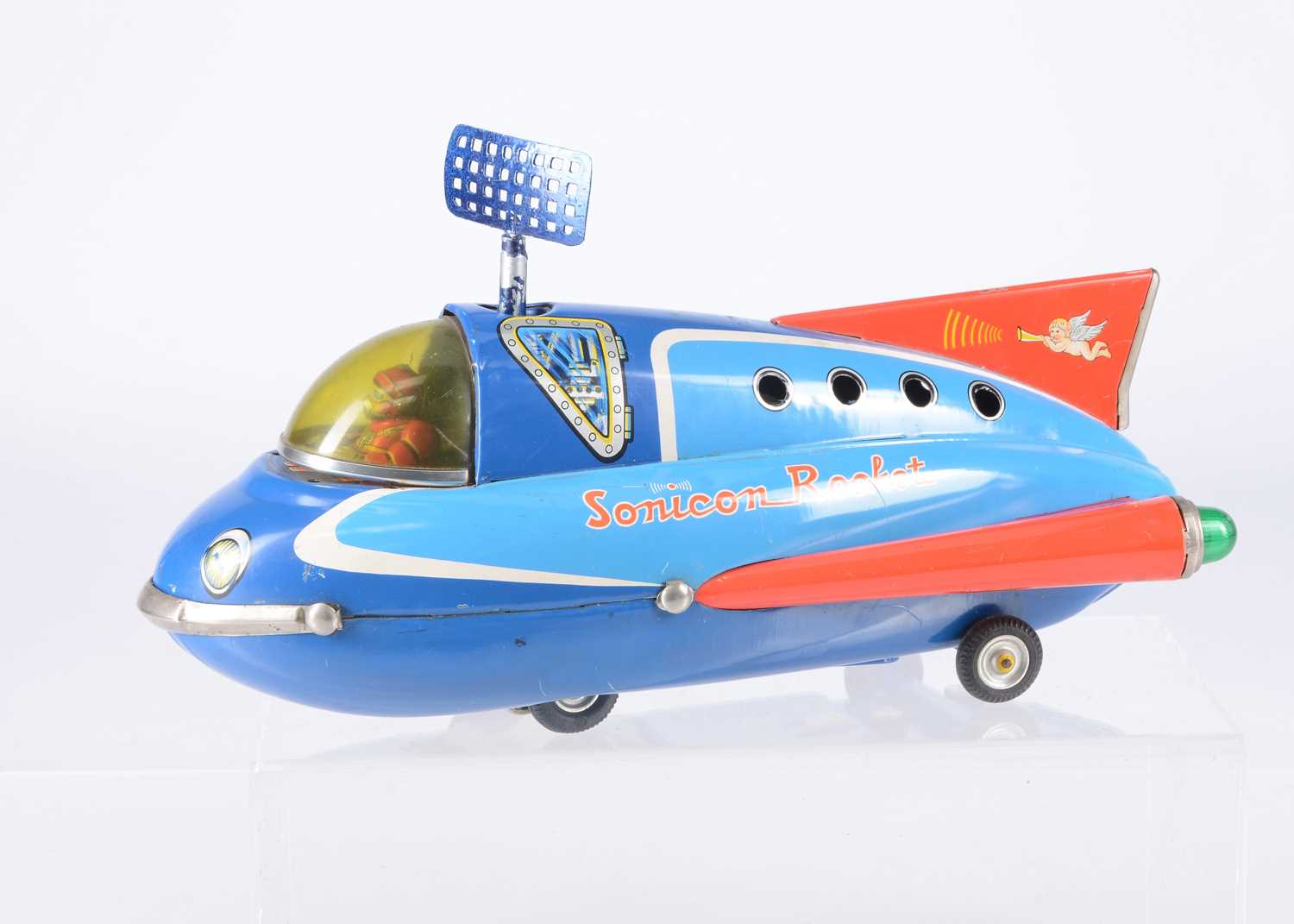 Masudaya Mini Sonicon Rocket – Vaisseau Spatial De Collection NEUF Sous Blister