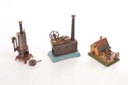 Doll or similar Live Steam Stationary engines & 788 Steam Watermill (3),