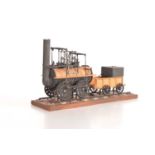 Precision Steam Models Ltd 3 1/2" Inch Gauge Stockton & Darlington Railway "Locomotion" 0-4-0 Plinth