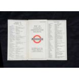 1933 H C Beck First Edition Pocket London Underground Map,
