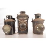 Three Railway Signal Lamps( (3),