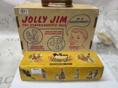 Jolly Jim ventriloquist doll puppet and Pelham Pup