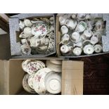 A large Collection of tea set pieces including Roy