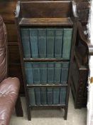 Later edition dickens books in a bookcase 94cm tal