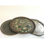 A lot of three metal items including Chrome Englis