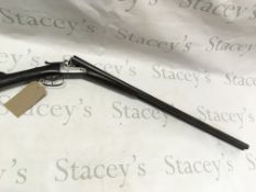 A Cogswell Harrison side by side 12g shotgun. Barr