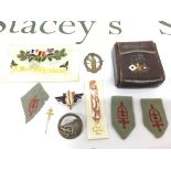 A small collection of WW1 and WW2 ephemera includi