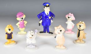 Set of seven Beswick Top Cat figures, tallest 19cm