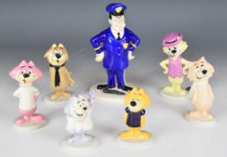 Set of seven Beswick Top Cat figures, tallest 19cm