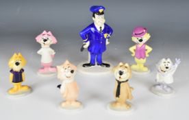 Set of seven Beswick Top Cat figures, tallest 19cm