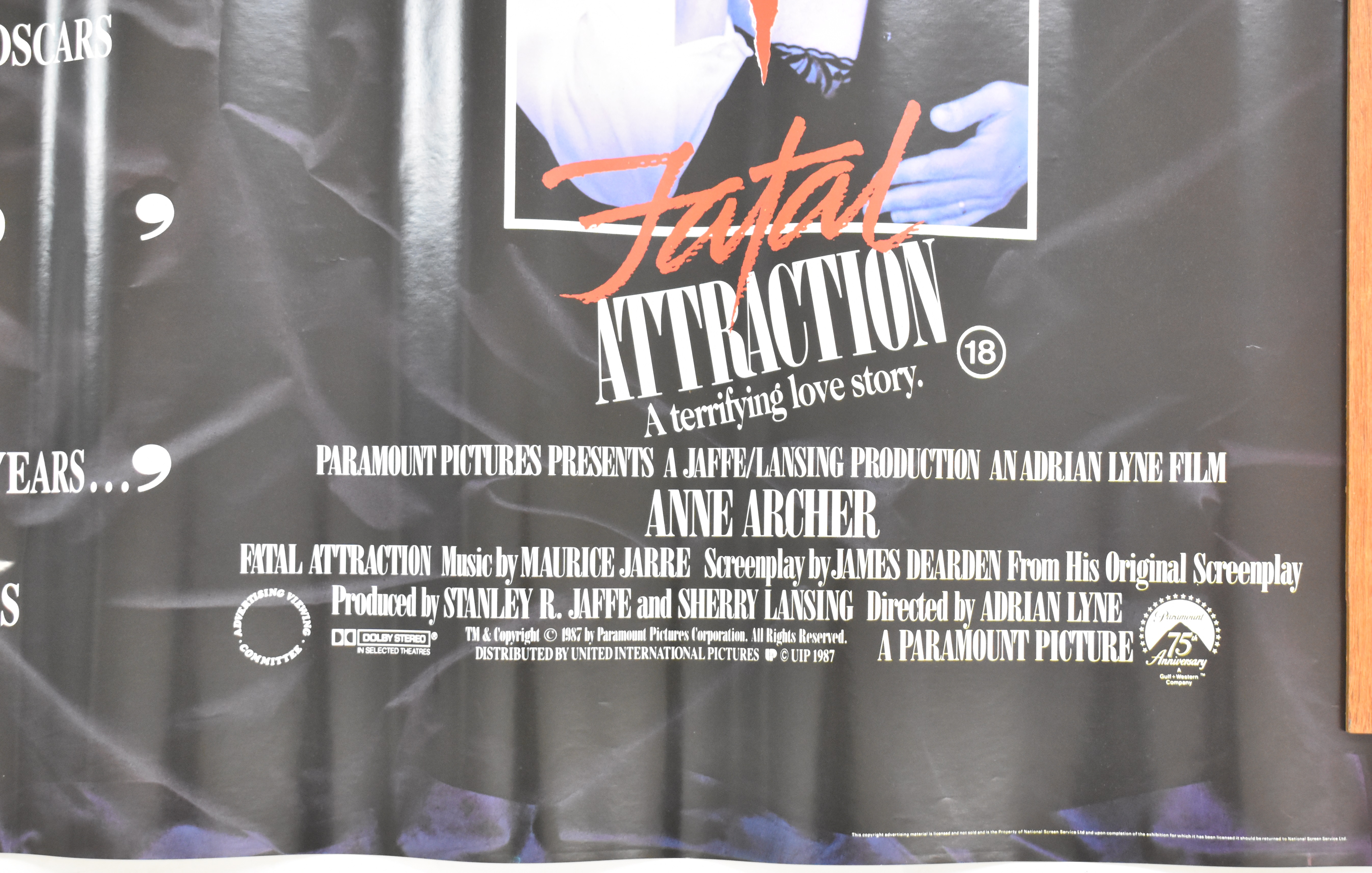 Twenty-five 1980s British quad film posters to include Fatal Attraction, La Bamba, Chuck Berry Hail! - Image 5 of 15