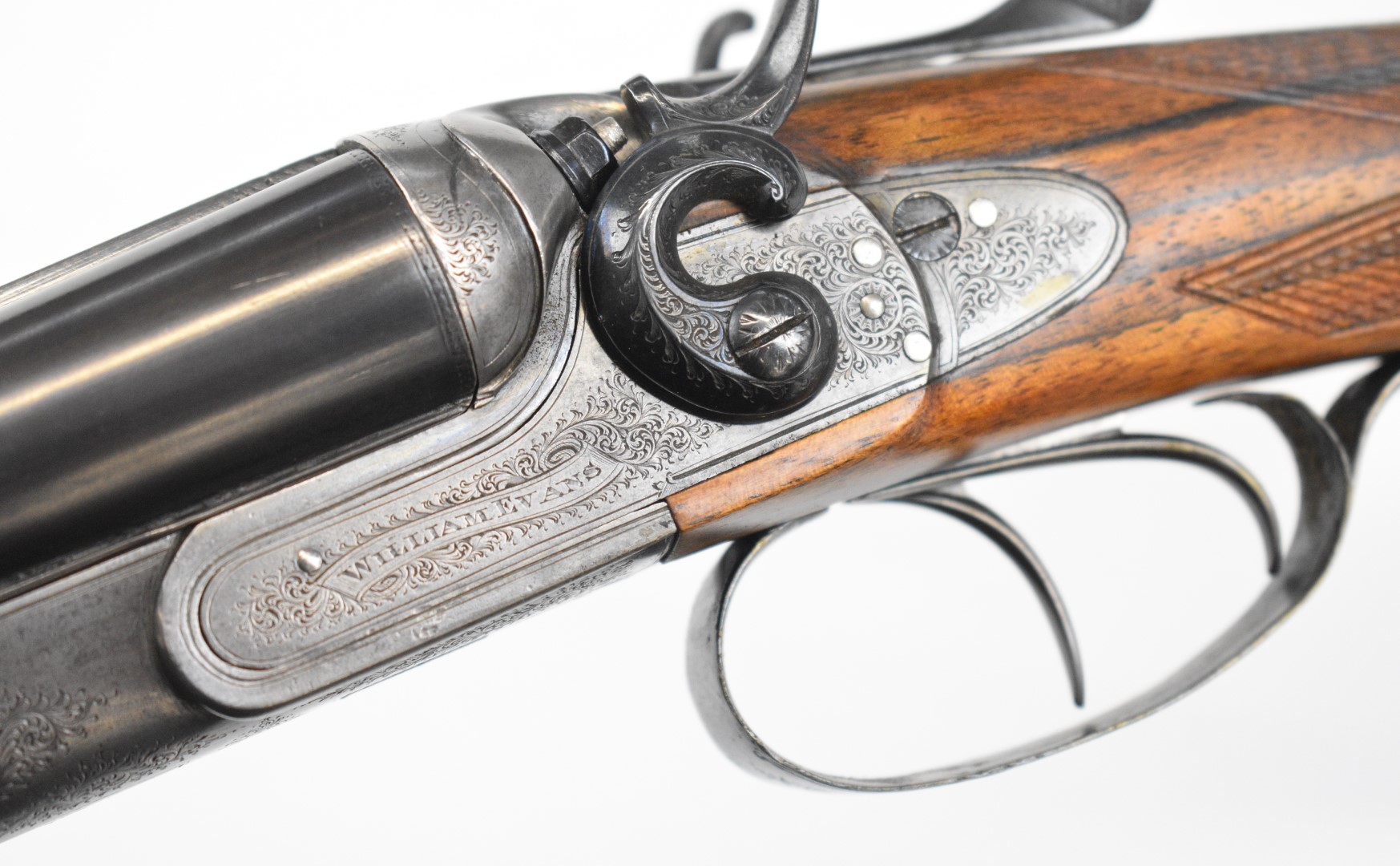 William Evans 28 bore side by side hammer action shotgun with named and engraved locks, engraved - Image 25 of 56