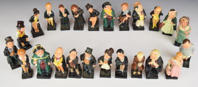 Set of twenty four Royal Doulton Charles Dickens figures, tallest 12cm