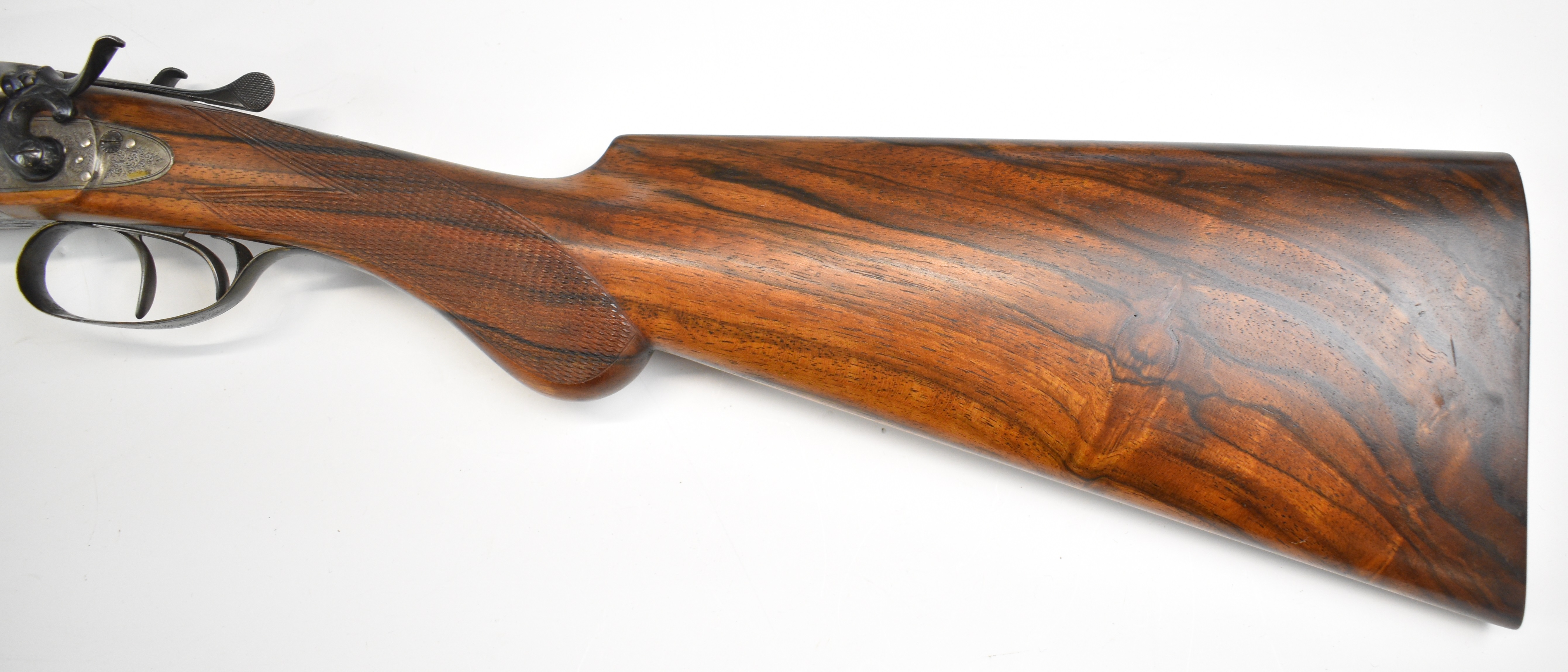 William Evans 28 bore side by side hammer action shotgun with named and engraved locks, engraved - Image 34 of 56