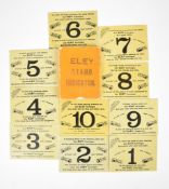 Eley Stand Indicator featuring ten double sided metal cards numbered 1-10 in original slip case.