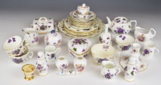Large collection of Hammersley tea and ornamental ware, most decorated in the Victorian Violets