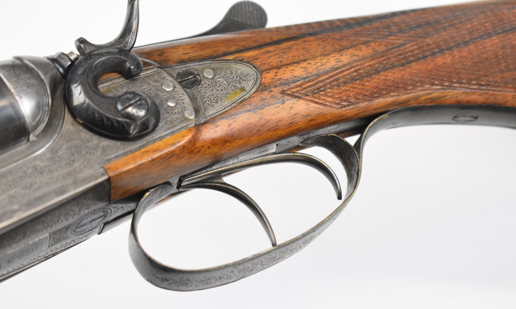 William Evans 28 bore side by side hammer action shotgun with named and engraved locks, engraved - Image 54 of 56