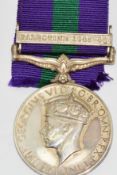 British Army General Service Medal with clasp for Palestine1945-48 renamed to 14466266 Drv T H
