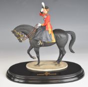 Country Artists limited edition figure HRH Queen Elizabeth II Trooping the Colour, with plinth,