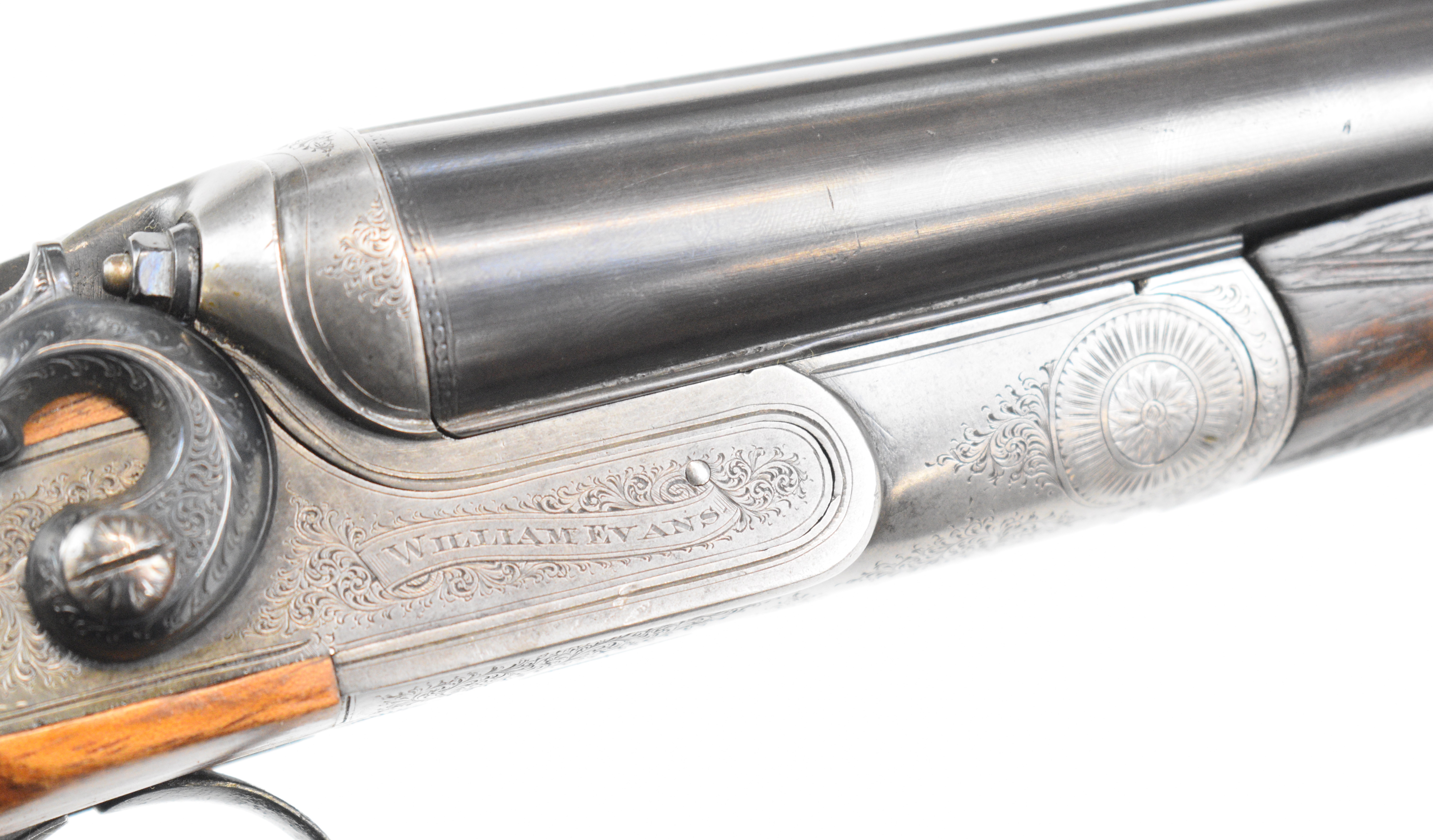 William Evans 28 bore side by side hammer action shotgun with named and engraved locks, engraved - Image 15 of 56
