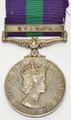 Royal Air Force General Service Medal with clasp for Malaya named to 4197814 SAC WSG Ireland, RAF