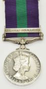 British Army General Service Medal with clasp for Arabian Peninsular named to 23132946 Pte D P O'