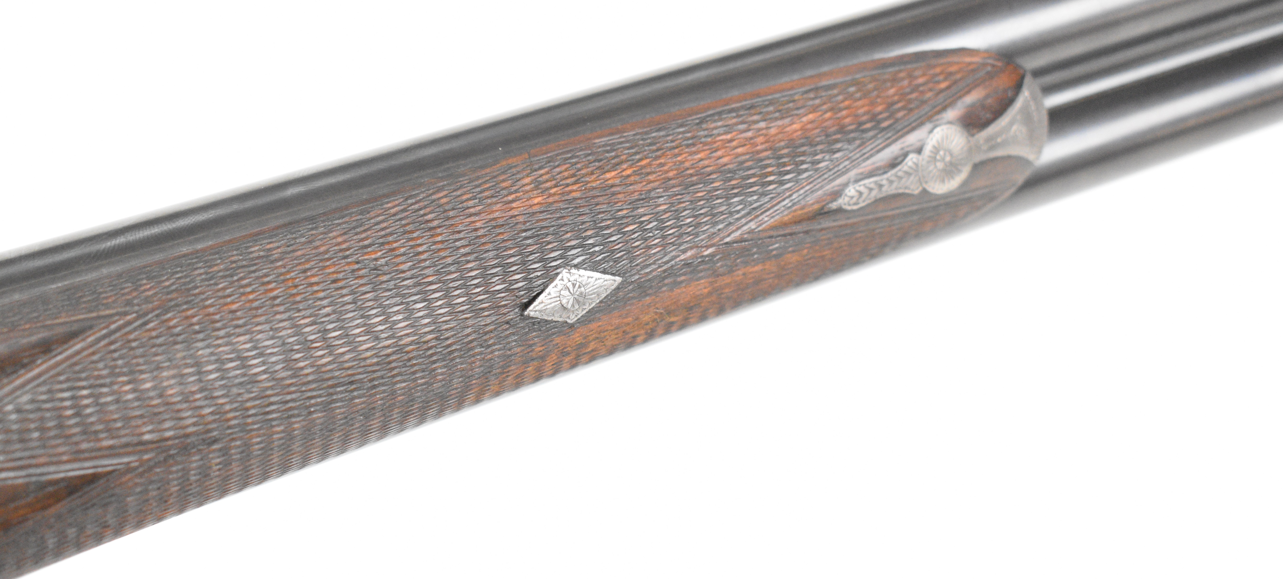 William Evans 28 bore side by side hammer action shotgun with named and engraved locks, engraved - Image 17 of 56