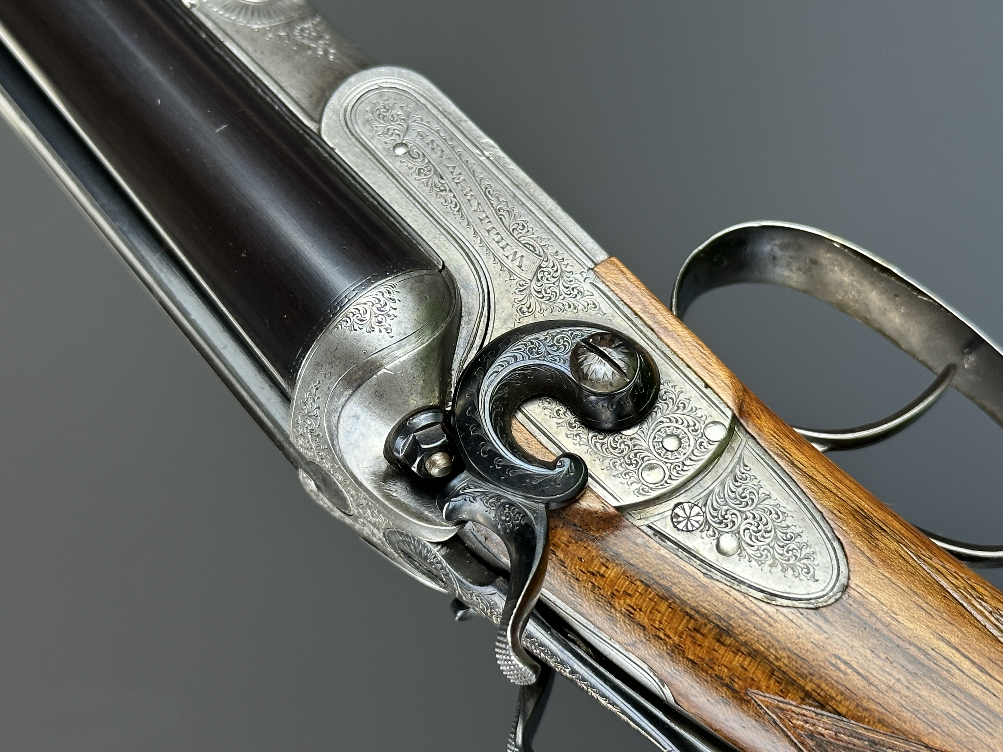 William Evans 28 bore side by side hammer action shotgun with named and engraved locks, engraved - Image 30 of 56