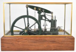 Exhibition quality live steam model of a Sanderson beam engine with fluted column support and