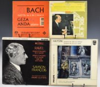 Over one hundred Classical LPs including Ravel Piano Concertos, Simon Francois Paris Conservatoire