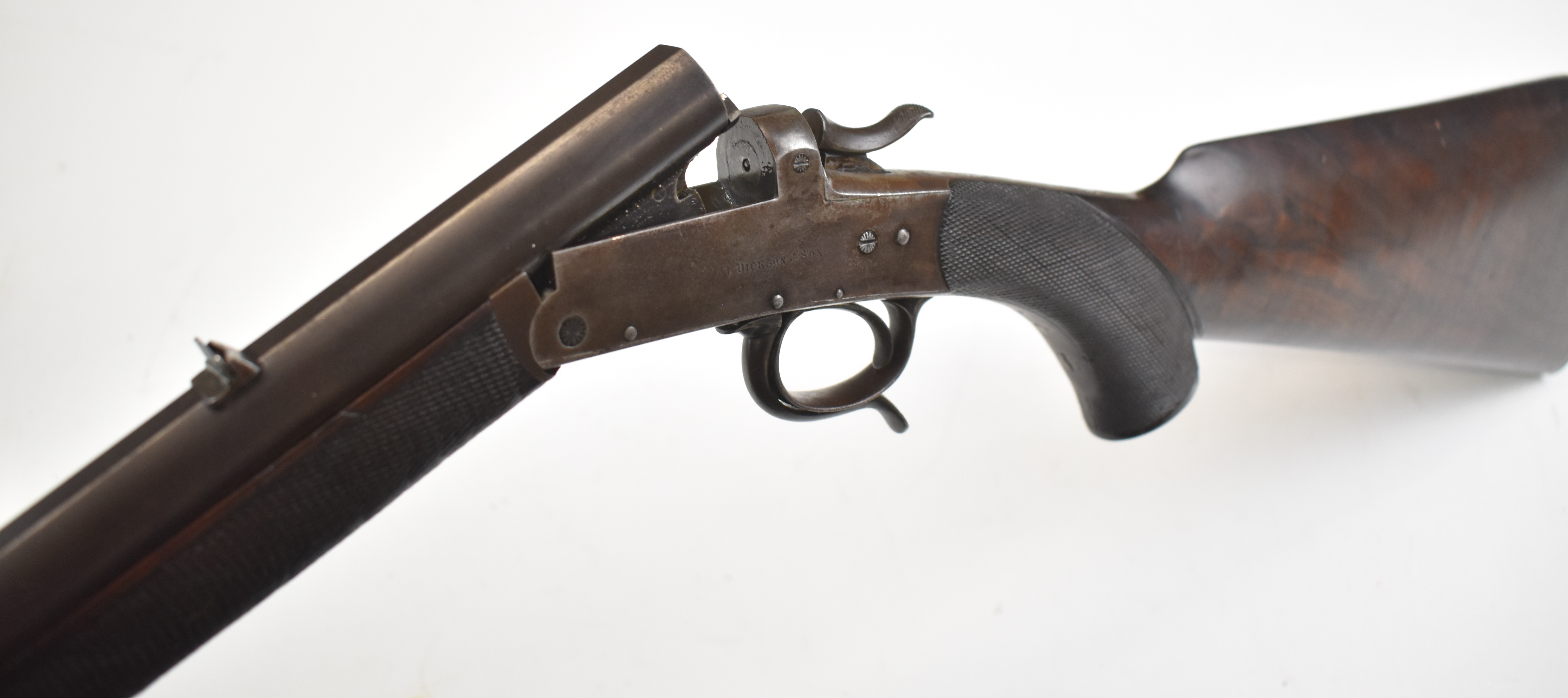 John Dickson & Son .360 No.5 or .380 hammer action rook & rabbit rifle ...