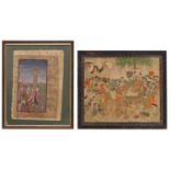 An Indian painted miniature,