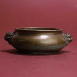 A Chinese bronze censer,