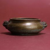 A Chinese bronze censer,