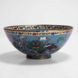 A Chinese cloisonné enamel bowl,
