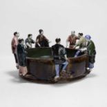 A Japanese Sumida Gawa pottery bowl,