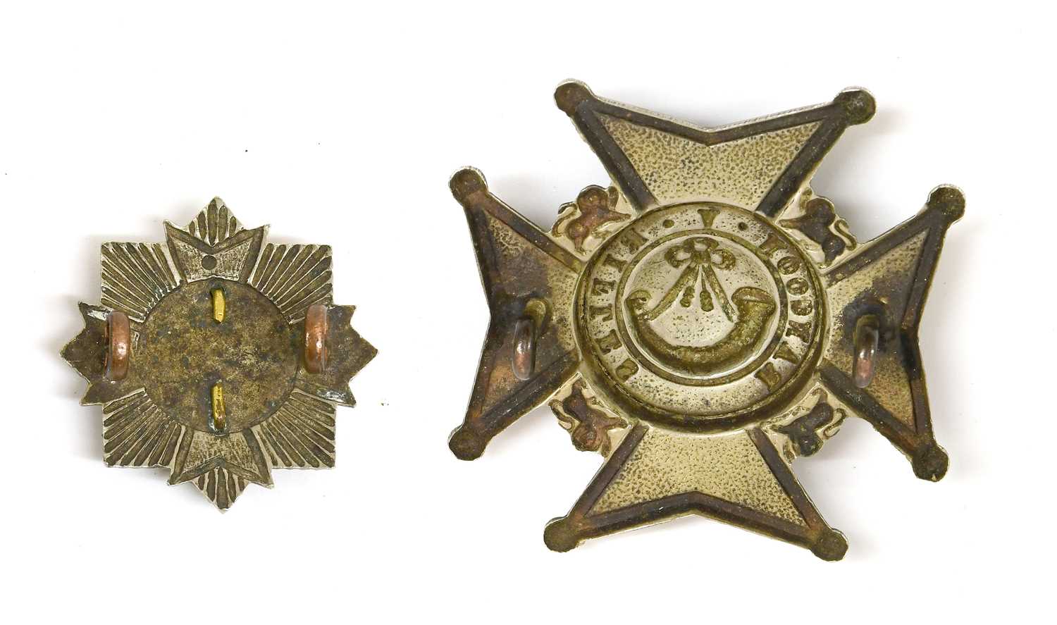 Rangoon Rifles A Victorian Helmet Badge to the Rangoon Volunteer Rifles, in die ...