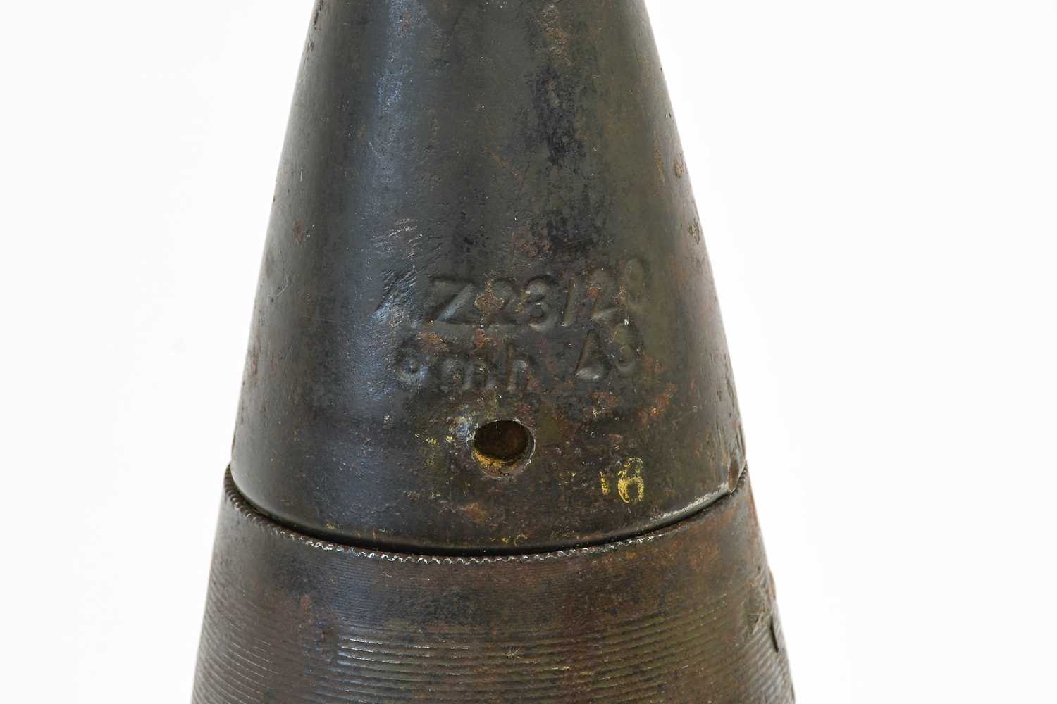 An Inert Second World War German 88mm Projectile, the percussion fuse ...