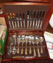 Canteen of silver plated cutlery by Tudor Crown