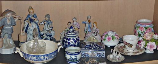 Assorted china including figurines, etc