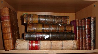 Leatherbound 1885 Punch, "Household Physician 1902 (two volumes), Burns "Justice" 1793 , an old