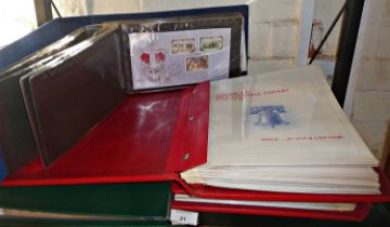 Album of Field and Forces Post Office franked stamps and envelopes including WW1 "On Active Service"