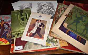 Assorted theatre programmes and other ephemera