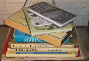 Assorted fishing and angling books