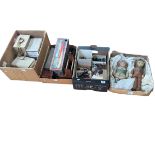 Vintage dolls, games, lead soldiers, ARP lamps, gas masks etc.