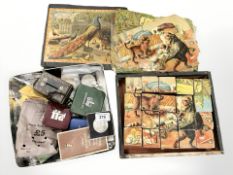 A tin of mixed British coins, crowns, bank notes, some silver content,