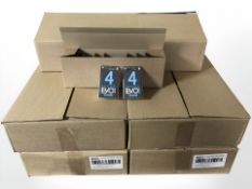 A large quantity of Evo razor cartridges.